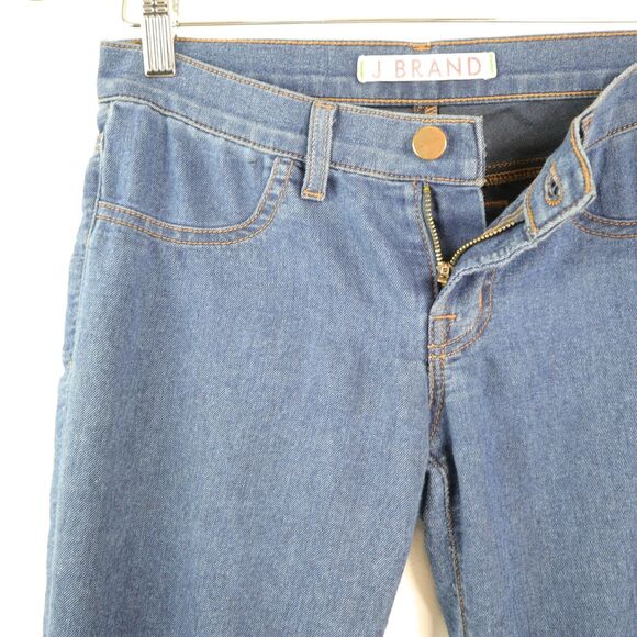 J Brand Size 25 Skinny Jeans Stretch Denim Medium Wash Sable Blue - Picture 4 of 9